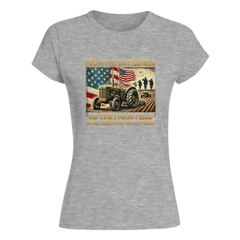 Image of Veteran Farmer From The Battlefield To The Farm Field 1 - Women's Softstyle Tee