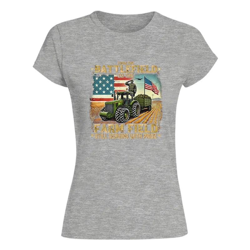 Veteran Farmer From The Battlefield To The Farm Field 2 - Women's Softstyle Tee