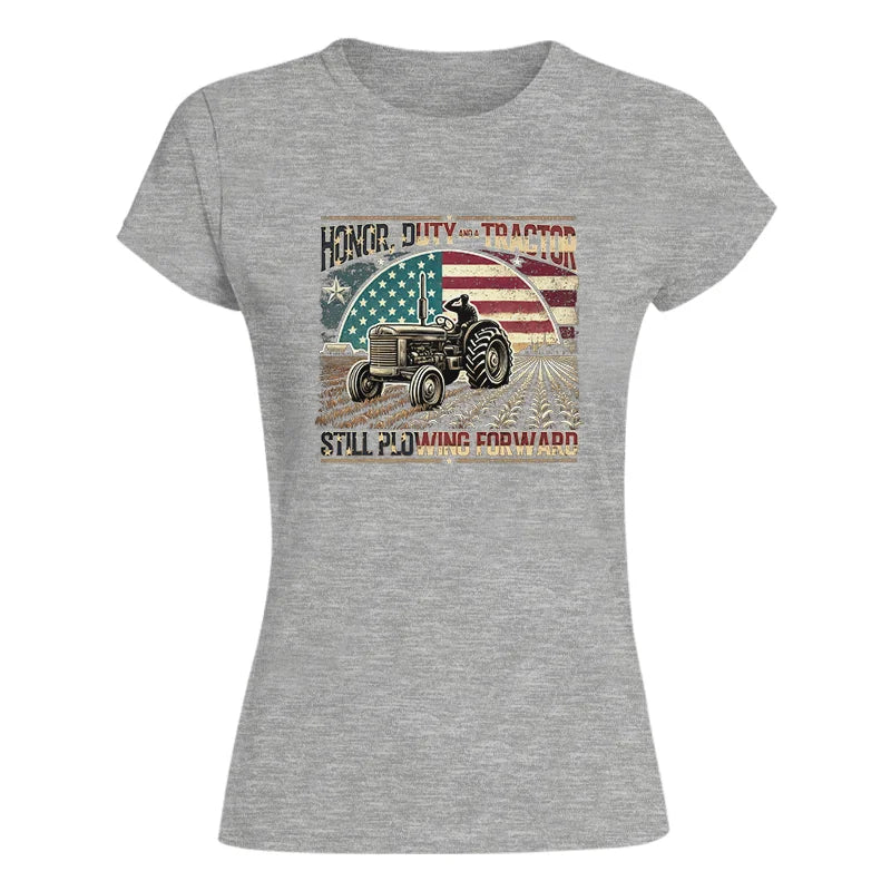 Veteran Farmer Honor Duty And A Tractor 1 - Women's Softstyle Tee