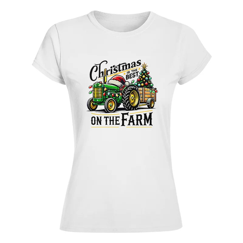 Image of Christmas Is The Best On The Farm 3 - Women's Softstyle Tee