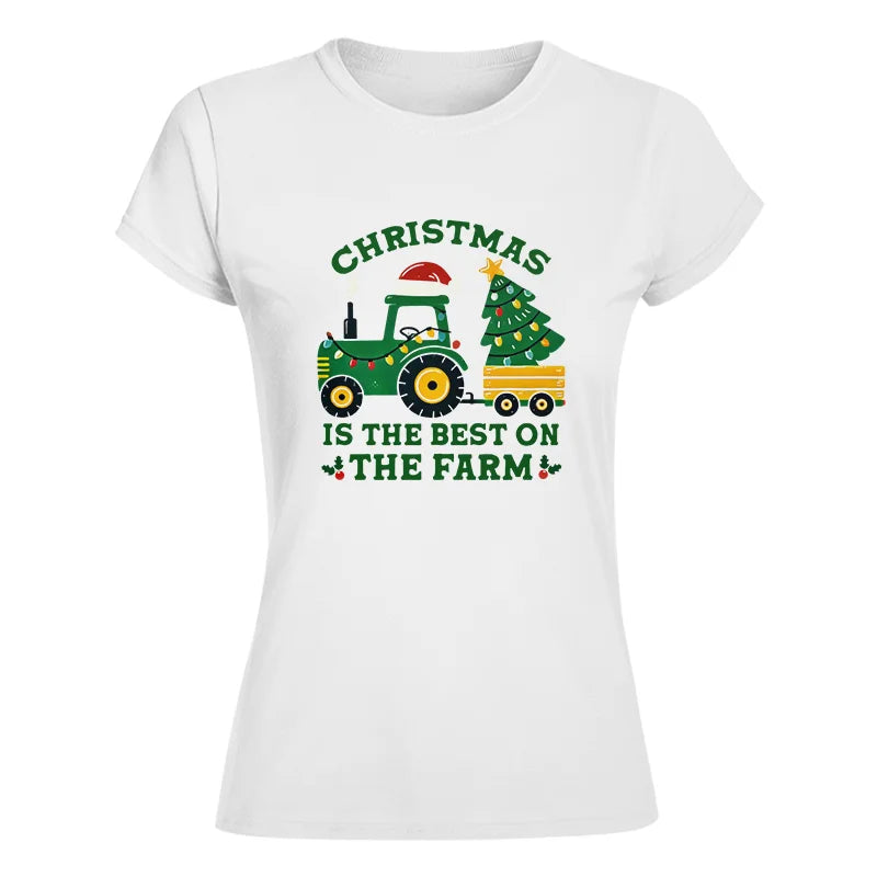 Christmas Is The Best On The Farm - Women's Softstyle Tee