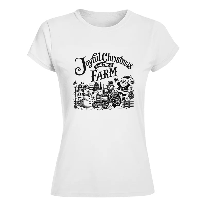 Joyful Christmas On The Farm 1 - Women's Softstyle Tee