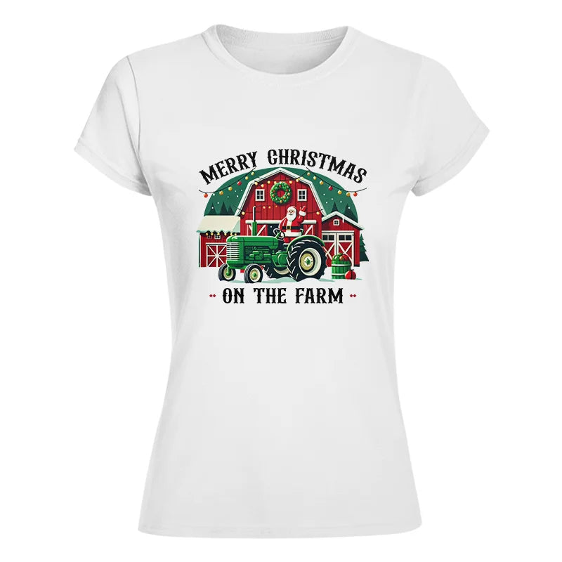 Merry Christmas On The Farm 1 - Women's Softstyle Tee