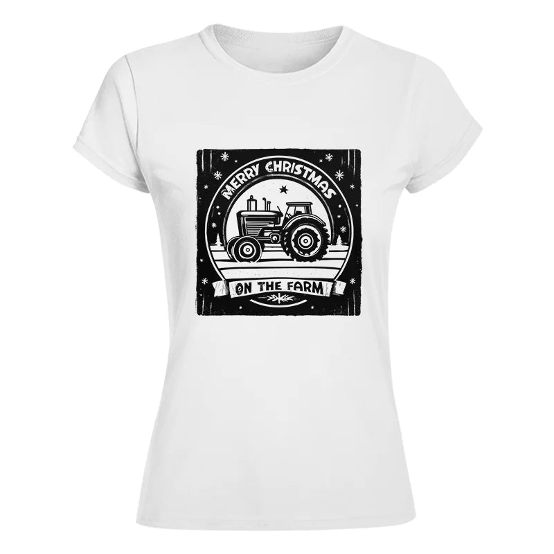 Merry Chritmas On The Farm 5 - Women's Softstyle Tee