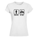 My Wife Is Cooler Than Yours Funny Farm Tractor 2 - Women's Softstyle Tee