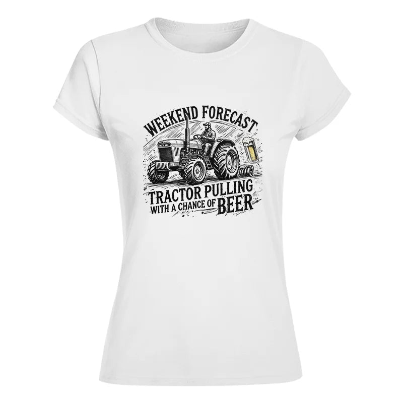 Image of Tractor With A Chance Of Beer - Women's Softstyle Tee