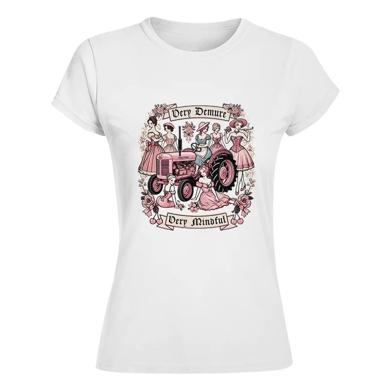 Image of Very Demure Very Mindful Tractor - Women's Softstyle Tee