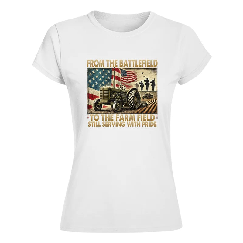 Image of Veteran Farmer From The Battlefield To The Farm Field 1 - Women's Softstyle Tee