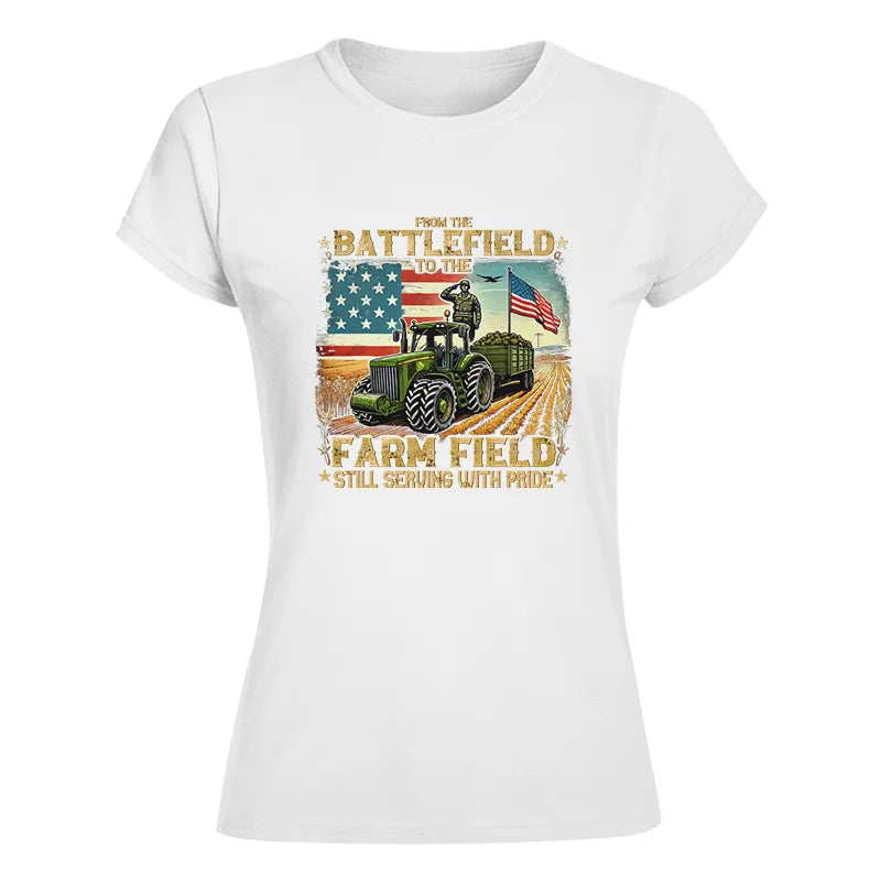 Veteran Farmer From The Battlefield To The Farm Field 2 - Women's Softstyle Tee