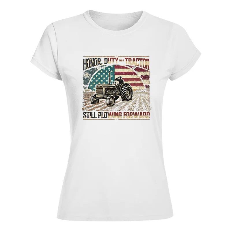 Veteran Farmer Honor Duty And A Tractor 1 - Women's Softstyle Tee